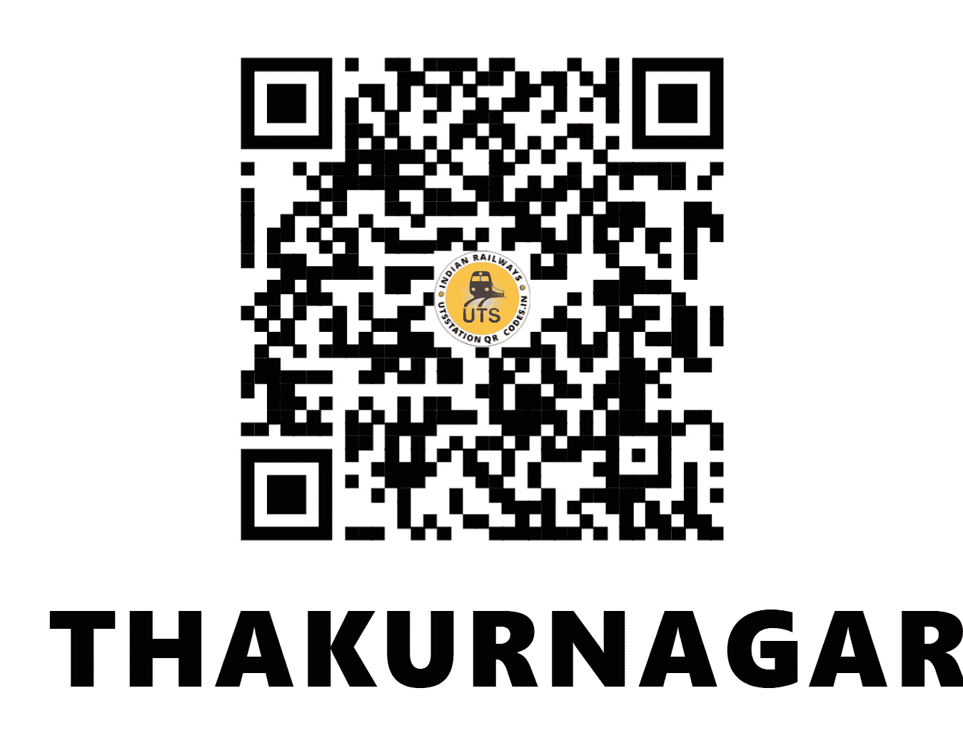 UTS QR Code for THAKURNAGAR - TKNR (ER - WEST BENGAL)